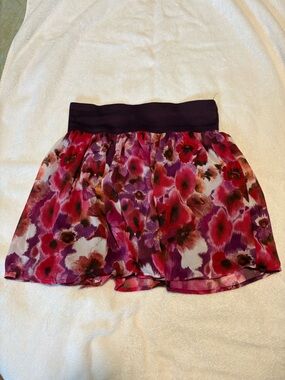 dELiA*s Purple Floral Print Skirt
